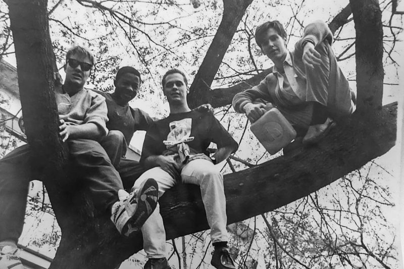 Tom Bojarczuk, Emeka Ebiogwu, Lusa Silvestre, Alexandre Suannes (PP 1988). Foto: Roberto Icizuca 1989