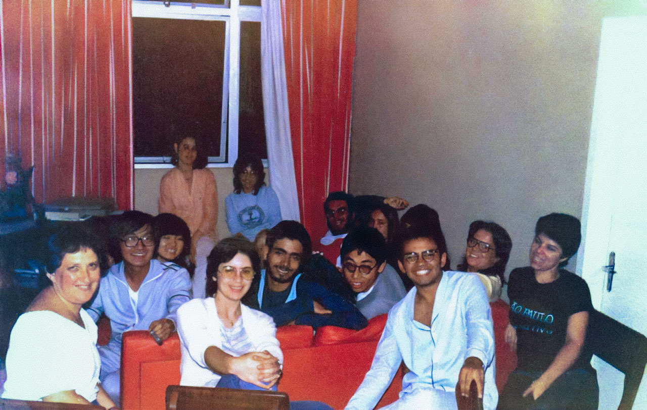 Turma de Biblioteconomia de 1982, no Congresso Brasileiro de Biblioteconomia e Documentação de 1983, em Camboriú (SC)